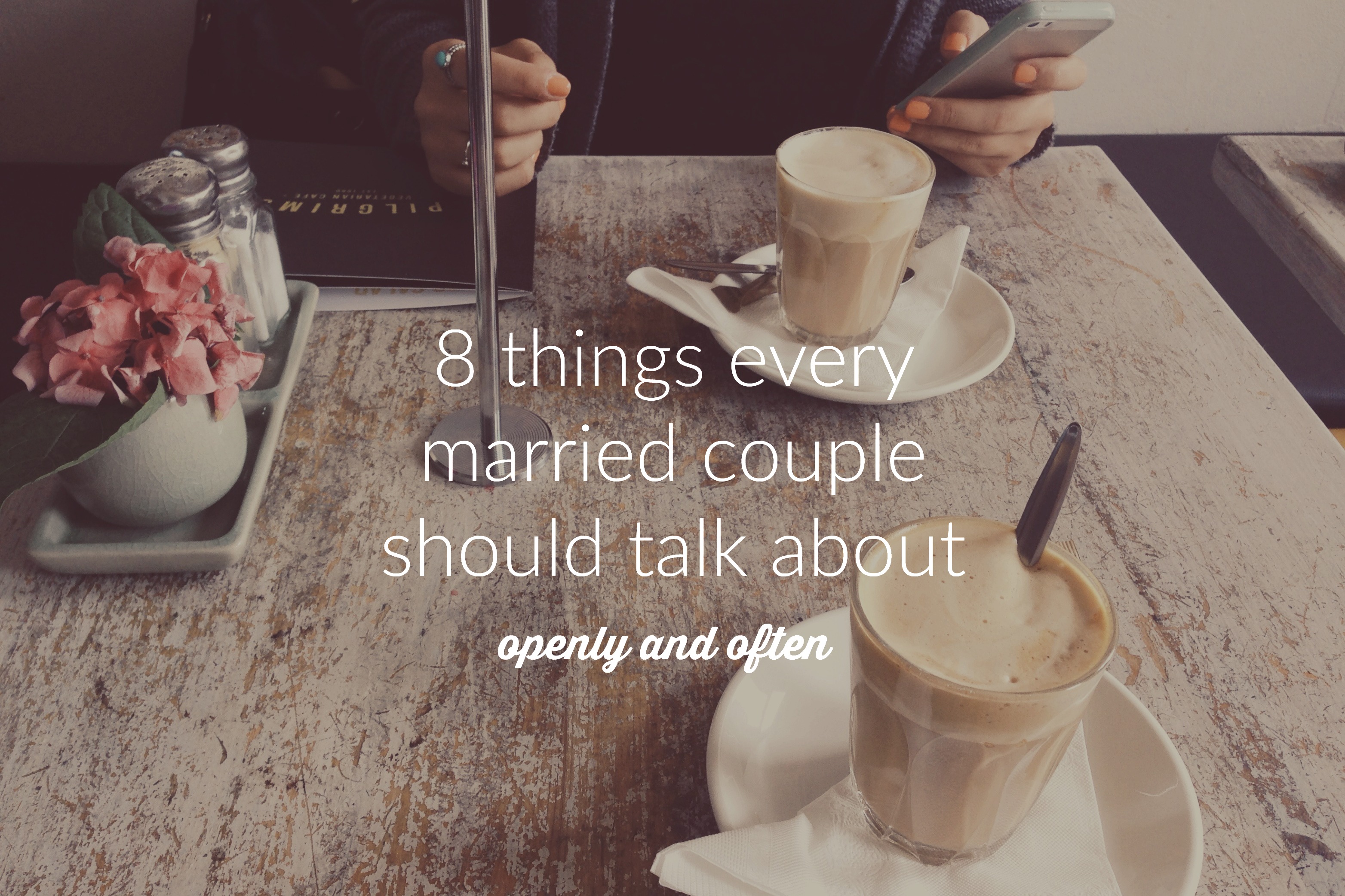 Now a lot of married couples would probably tell you that they can talk to their spouse about anything. But is that really true? I’ve actually come across a lot who have a hard time even bringing certain subjects up in their own marriages. Cross-check this list and see if these subjects come up regularly in your own marriage. If they don’t- maybe it’s time they should!