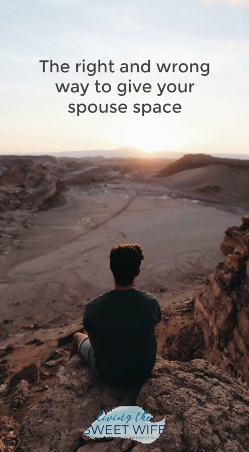 Sure, they say don’t go to bed while you’re still angry, but sometimes husbands and wives just need some space! That being said, there are healthy ways and unhealthy ways (productive and hurtful, if you will) to get space away from a spouse. Let’s talk about those.