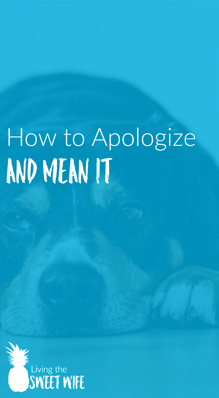 How to Apologize and Mean it