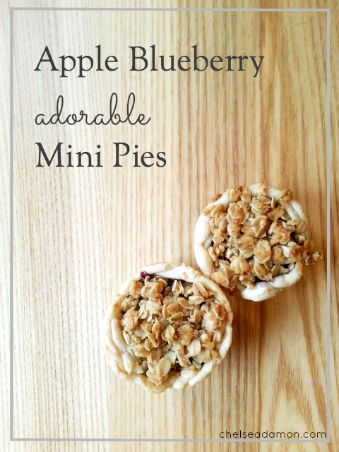 Apple Blueberry Adorable Mini Pies