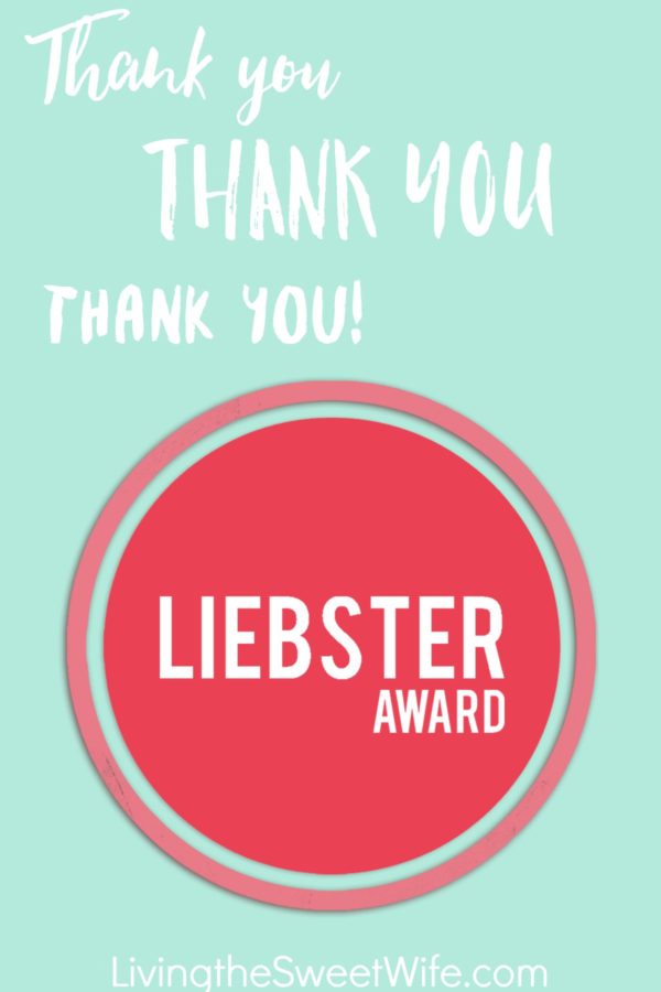 Leibster Award Living the Sweet Wife