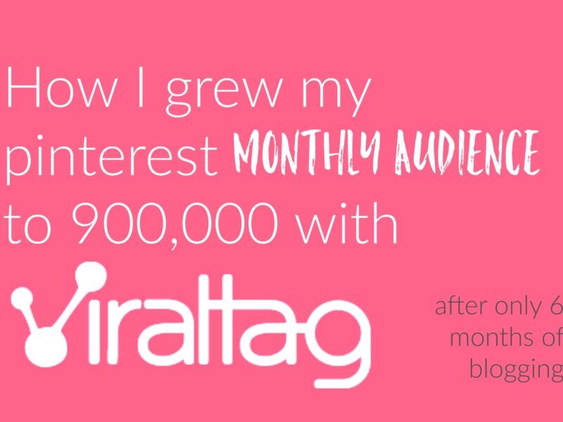 How I grew my pinterest monthly audience to 900,000 with Viraltag