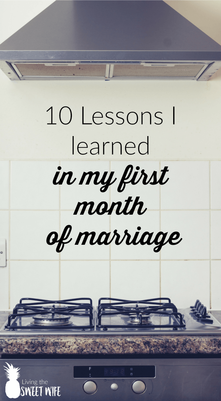 A few of "Huh..." moments I had within my first month of marriage.