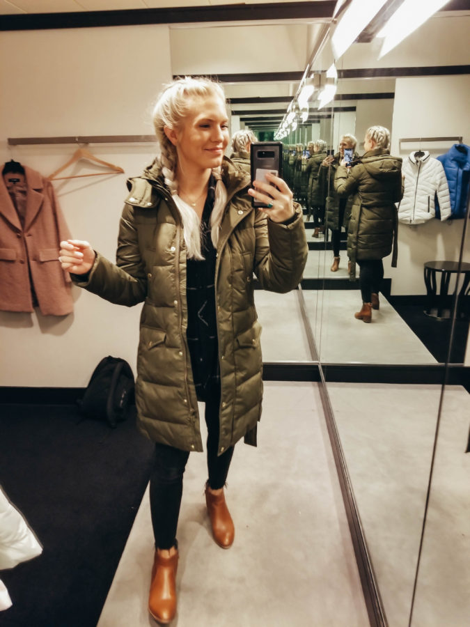 J.CREW Wintress Belted Down Puffer Coat